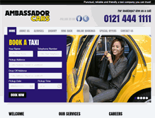 Tablet Screenshot of ambassadorcars.co.uk
